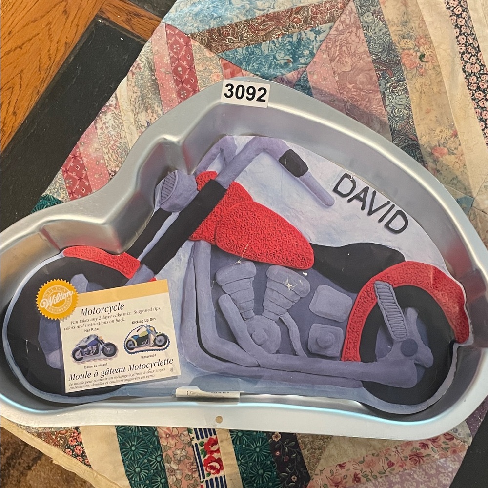 Wilton motorcycle cake pan